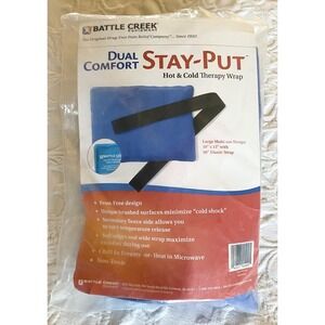 Battle Creek‎ Stay-Put Dual Comfort Cold & Hot  Therapy Wrap 10" x 13" 30" Strap